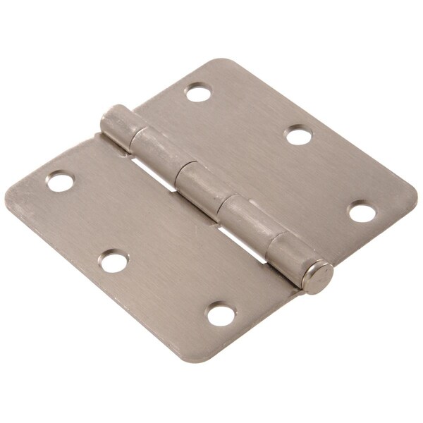 Ornatus Outdoors Carded Round Full Mortise Hinges, Satin Nickel, 0.25 x 3.5 in. OR1639915 - main